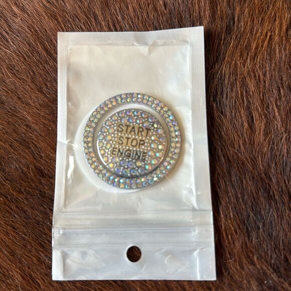 Car Engine Start Stop Button Cover BLING - Picture 1 of 1